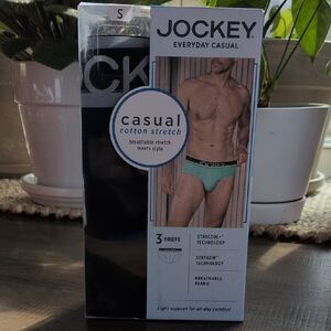 Jockey Everyday Casual Men’s Briefs – Mint Green & Black (3-Pack)